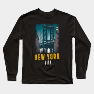 Brooklyn Bridge New York City Long Sleeve T-Shirt